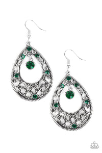 Paparazzi Earrings - Gotta Get That Glow - Green