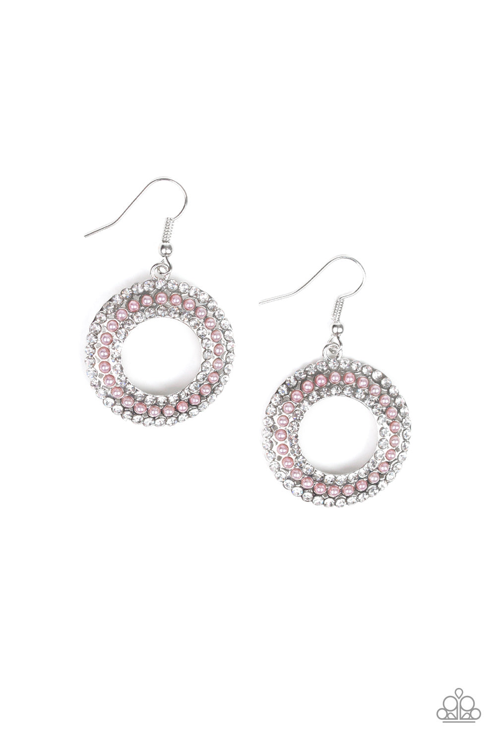 Paparazzi Earrings - Sparkle Splurge - Pink