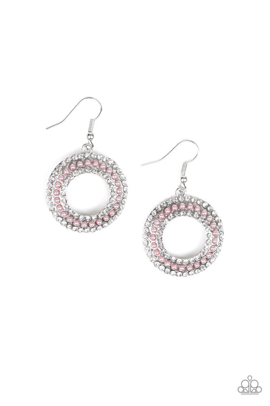 Paparazzi Earrings - Sparkle Splurge - Pink