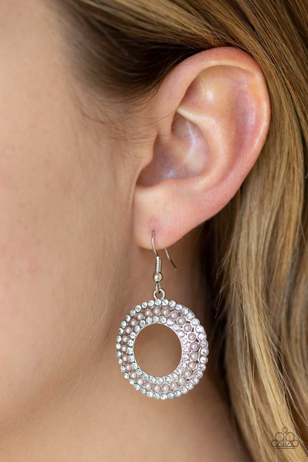 Paparazzi Earrings - Sparkle Splurge - Pink