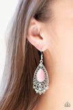 Paparazzi Earrings - Majestically Malibu - Pink