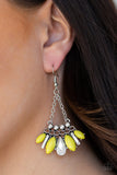 Paparazzi Earrings - Terra Tribe - Yellow