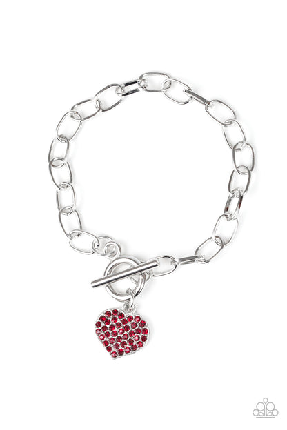 Paparazzi Bracelet - Lots of Love - Red