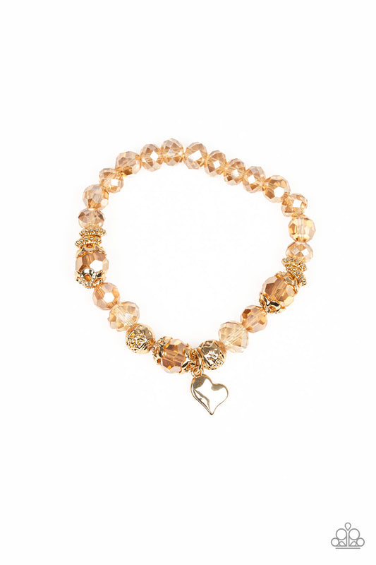 Paparazzi Bracelet - Right On The Romance - Gold