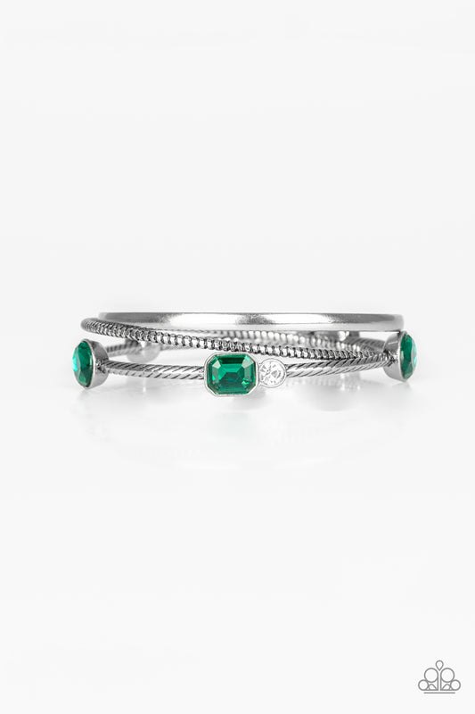 Paparazzi Bracelet - City Slicker Sleek - Green