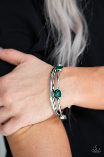 Paparazzi Bracelet - City Slicker Sleek - Green