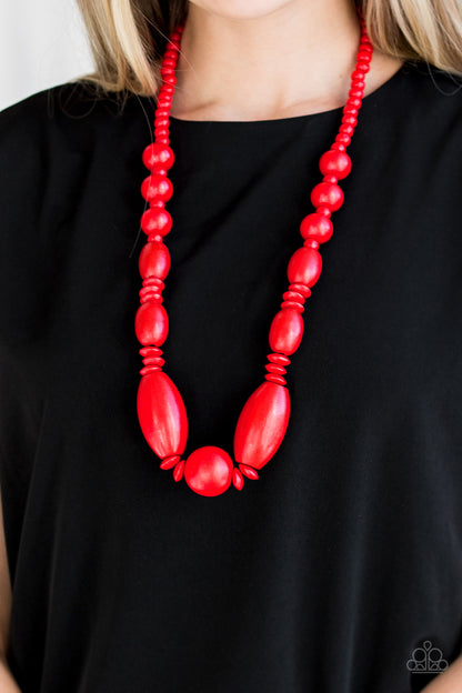 Paparazzi Necklace - Summer Breezin - Red