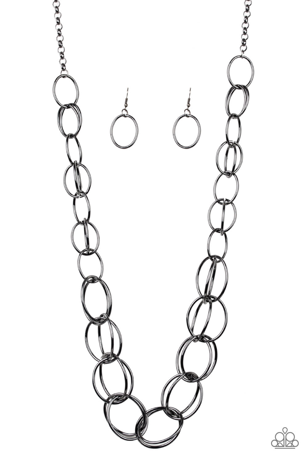 Paparazzi Necklace - Elegantly Ensnared - Black