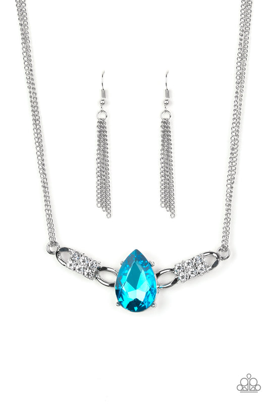 Paparazzi Necklace - Way To Make An Entrance - Blue