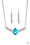 Paparazzi Necklace - Way To Make An Entrance - Blue