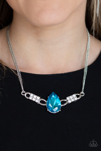 Paparazzi Necklace - Way To Make An Entrance - Blue