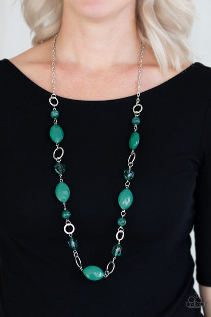 Paparazzi Necklace - Shimmer Simmer - Green