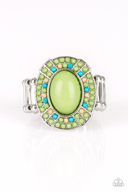 Paparazzi Ring - Colorfully Rustic - Green