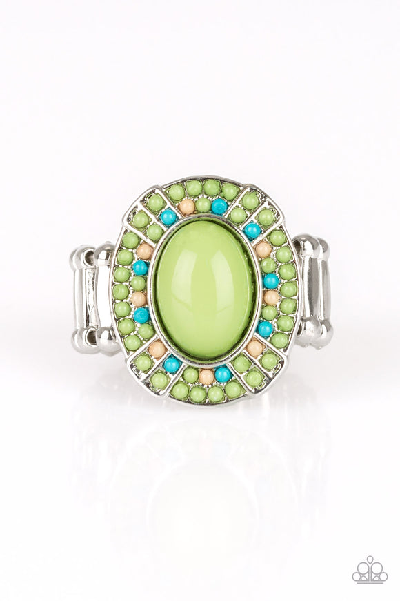 Paparazzi Ring - Colorfully Rustic - Green