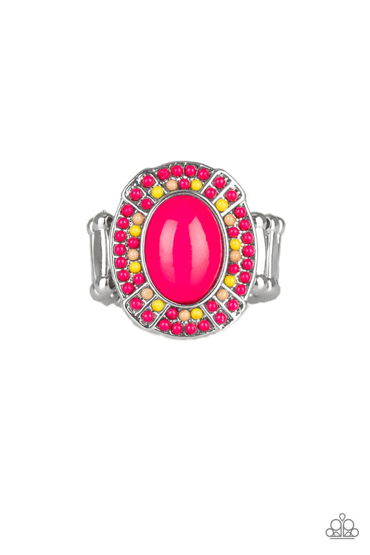 Paparazzi Ring - Colorfully Rustic - Pink