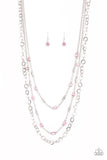 Paparazzi Necklace - Metro Mixer - Pink