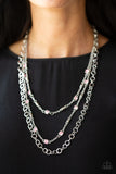 Paparazzi Necklace - Metro Mixer - Pink