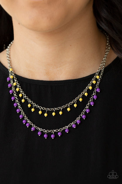 Paparazzi Necklace - Dainty Distraction - Purple