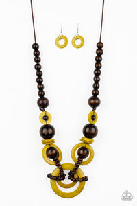 Paparazzi Necklaces - Boardwalk Party - Yellow