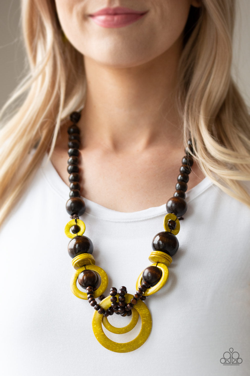 Paparazzi Necklaces - Boardwalk Party - Yellow