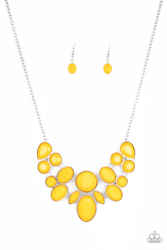 Paparazzi Necklace - Demi-Diva - Yellow