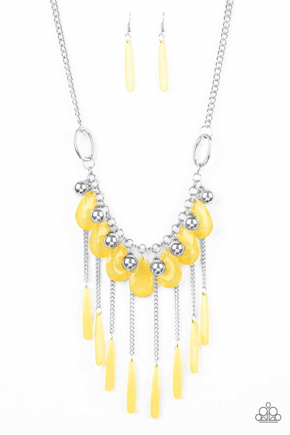 Paparazzi Necklace - Roaring Riviera - Yellow