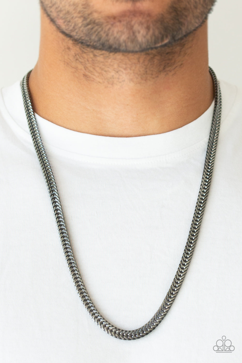 Paparazzi Urban Necklace - Knockout King - Black