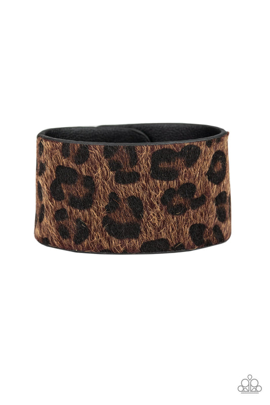 Paparazzi Bracelet - Cheetah Cabana - Brown