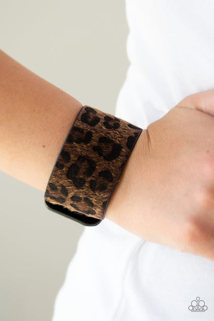 Paparazzi Bracelet - Cheetah Cabana - Brown