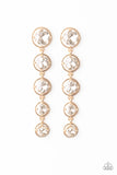 Paparazzi Earrings  - Drippin In Starlight - Gold