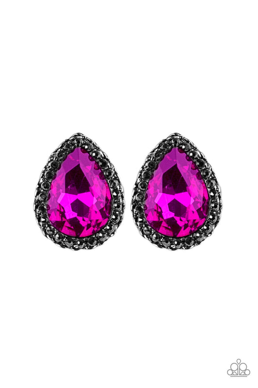 Paparazzi Earrings - Dare To Shine - Pink