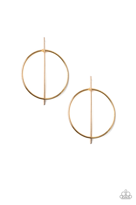 Paparazzi Earrings -  Vogue Visionary - Gold