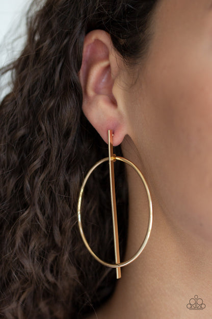 Paparazzi Earrings -  Vogue Visionary - Gold