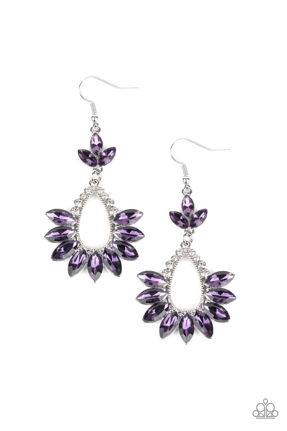 Paparazzi Earrings - Extra Exquisite - Purple