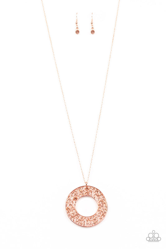 Paparazzi Necklace - Bad HEIR Day - Copper