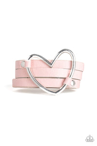 Paparazzi Bracelet - One Love, One Heart - Pink