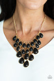 Paparazzi Necklace - Shop Til You TEARDROP - Black