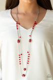 Paparazzi Necklace - Dazzle The Crowd - Red