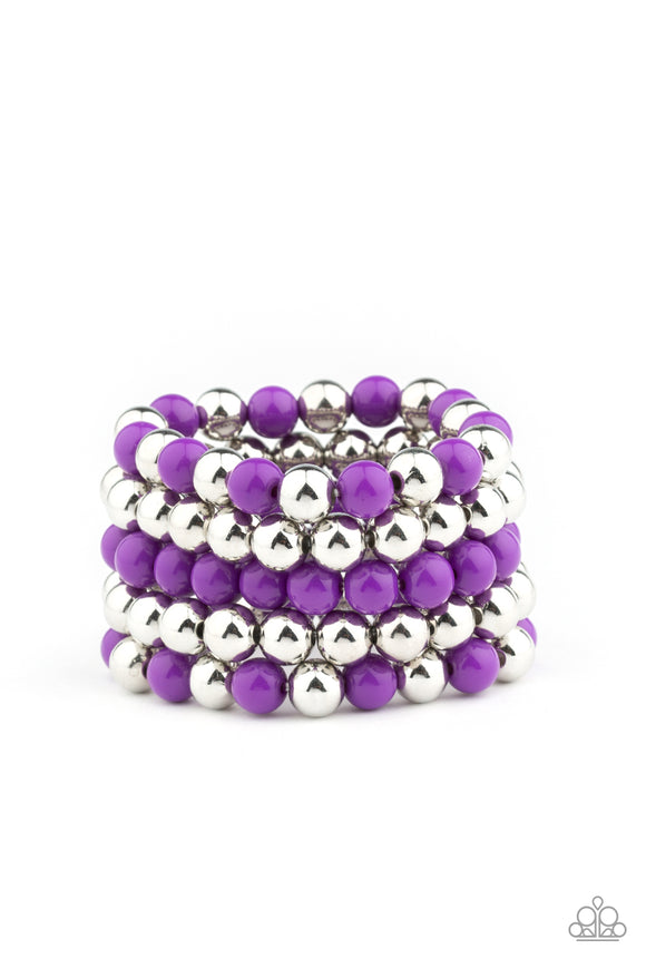 Paparazzi Bracelet - Pop-YOU-lar Culture - Purple