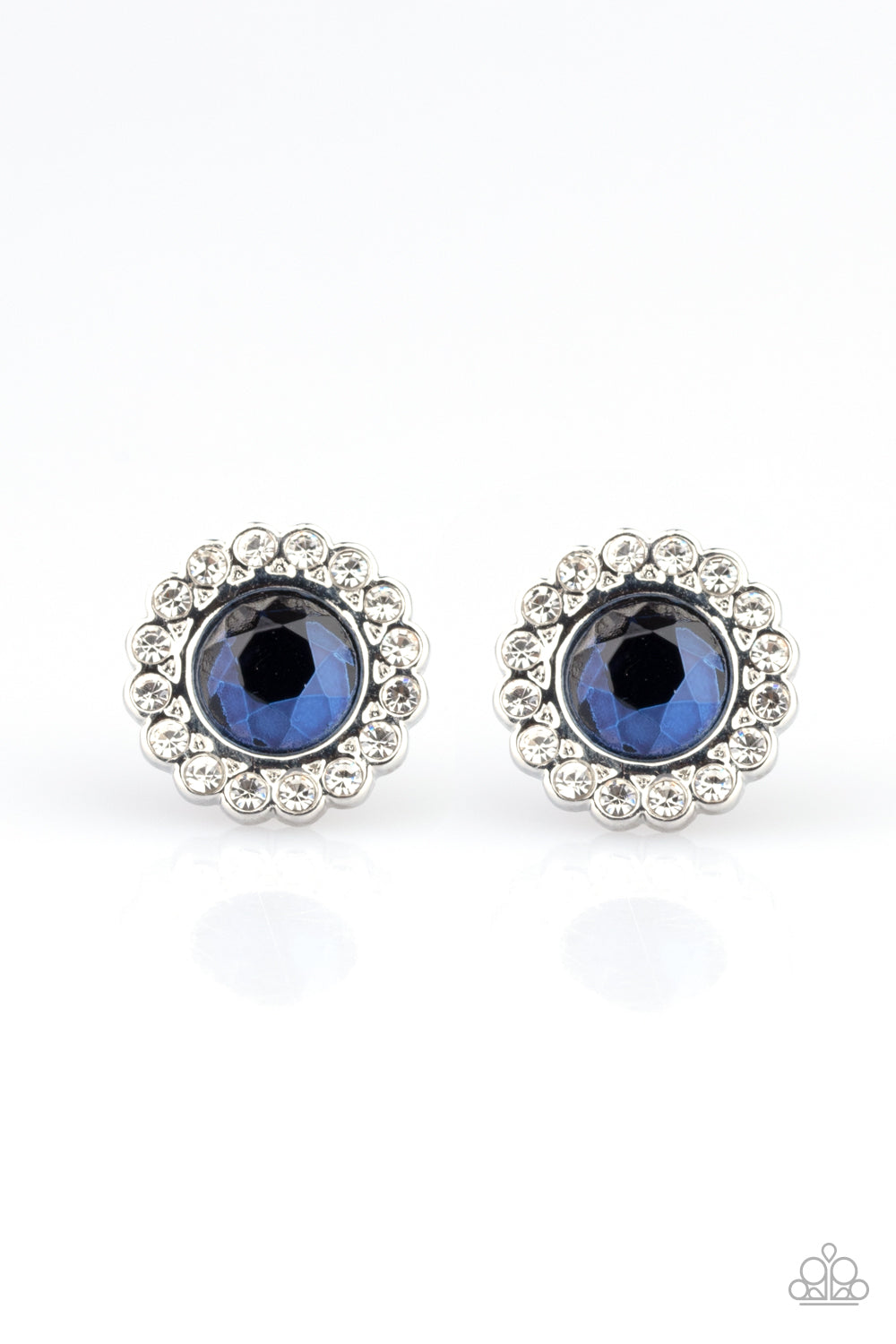 Paparazzi Earrings - Floral Glow - Blue