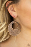 Paparazzi Earrings - Dotted Delicacy - Copper