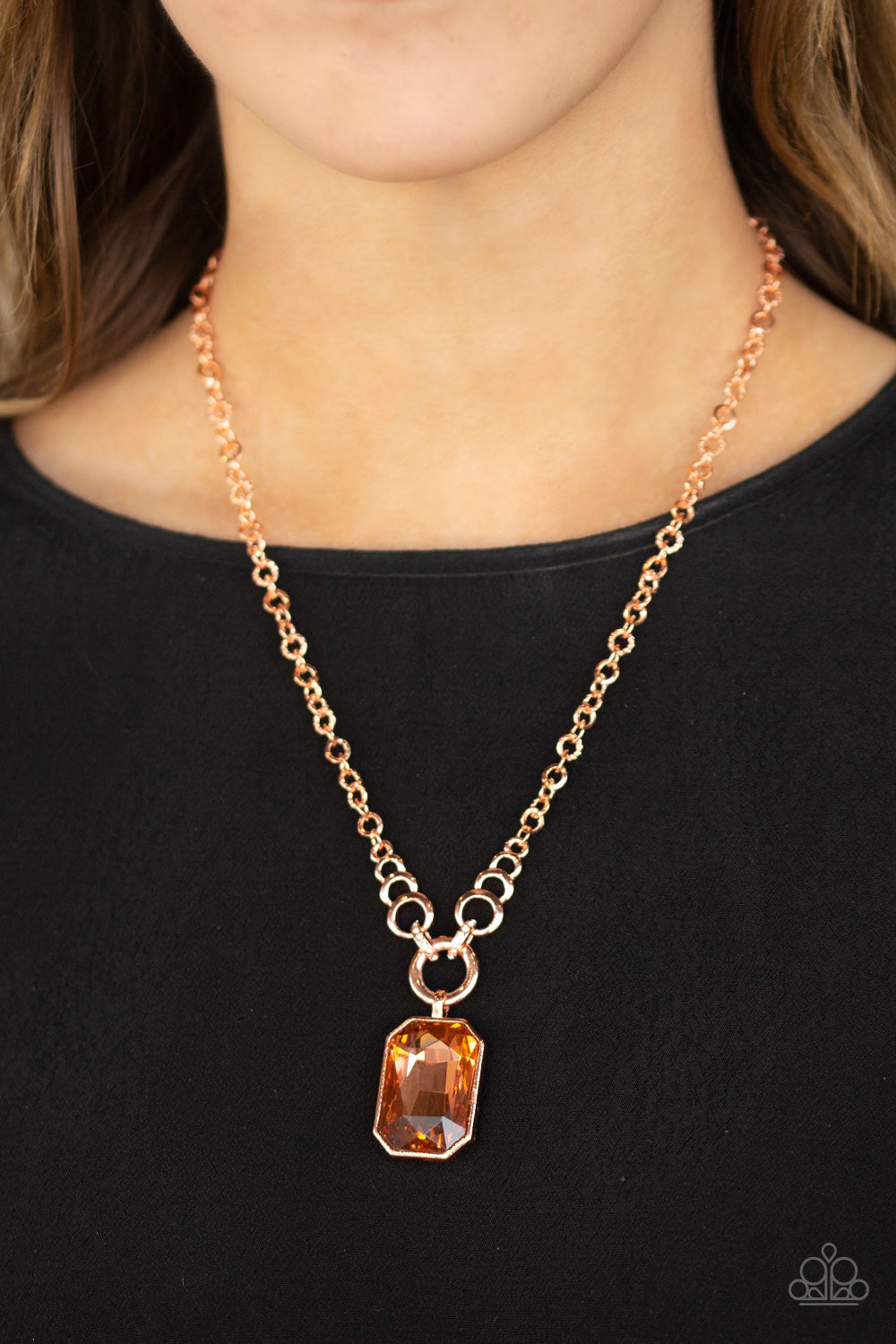 Paparazzi Necklace - Queen Bling - Copper