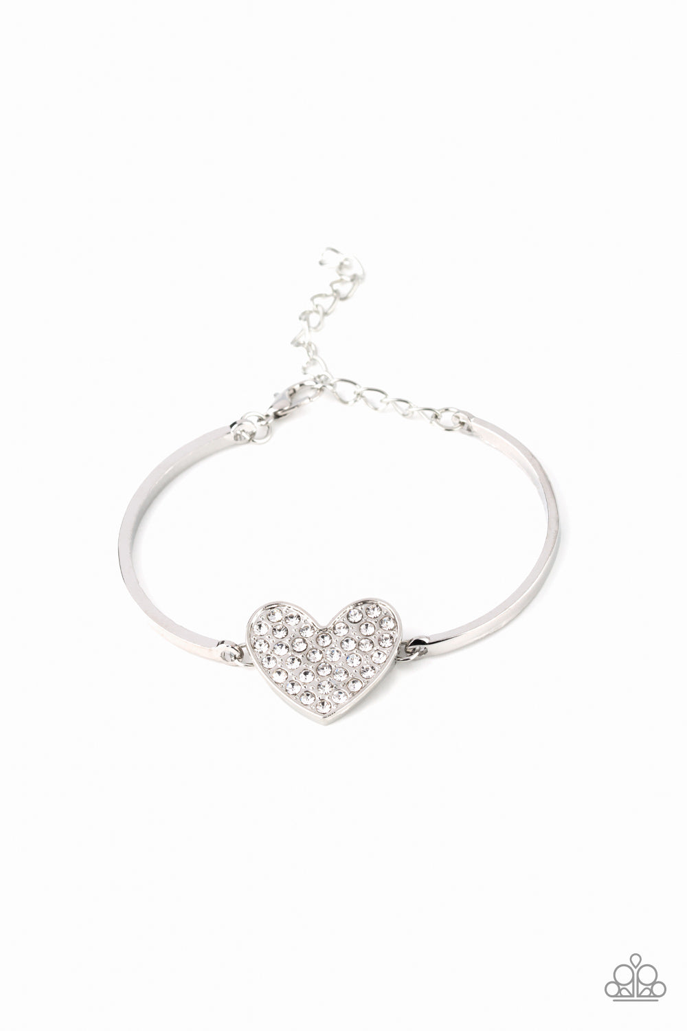 Paparazzi Bracelet - Heart-Stopping Shimmer - White