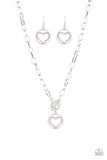 Paparazzi Necklace - With My Whole Heart - Pink