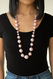 Paparazzi Necklace - Pearl Prodigy - Pink