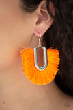 Paparazzi Earrings - Tassel Tropicana - Orange