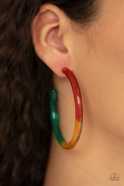 Paparazzi Earrings - Awesome Aura - Multi