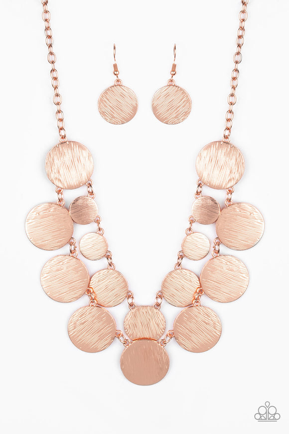 Paparazzi Necklace - Stop and Reflect - Copper