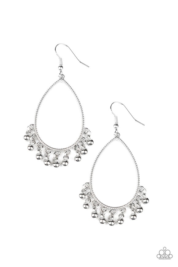 Paparazzi Earrings - Country Charm - Silver