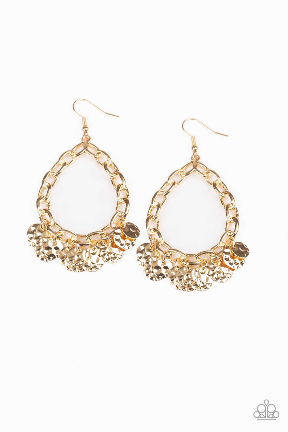 Paparazzi Earrings - Street Appeal - Gold